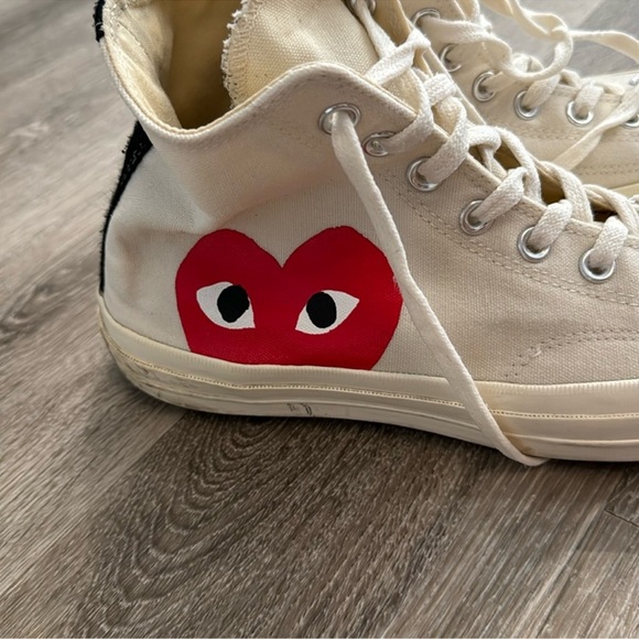 COMME DES GARÇONS PLAY
CHUCK TAYLOR ALL STAR HIGH TOP sz 10 - Picture 6 of 9